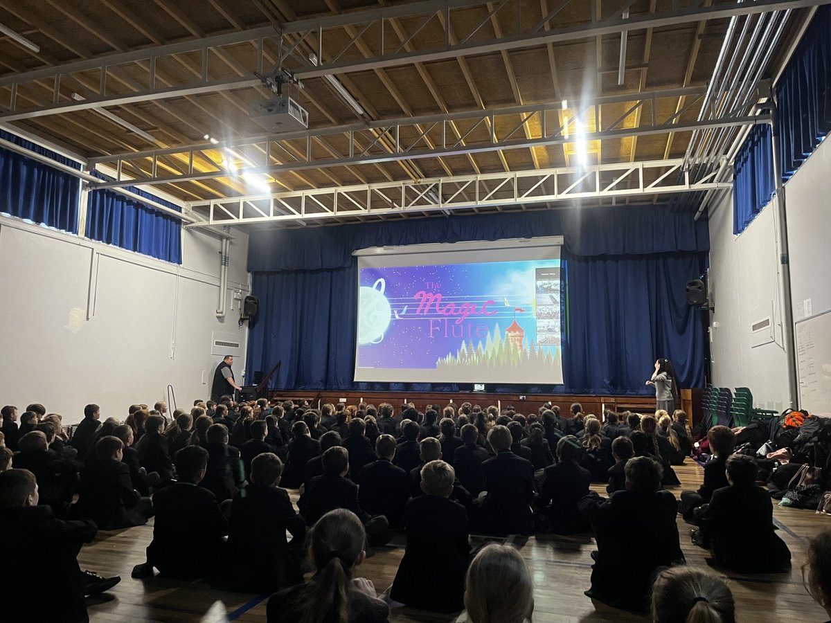 BredonHAcademy's tweet photo. All year 6 pupils had a memorable morning experience today, taking part in the @RBOSchools #CreateandSing  rendition of Mozart's opera, 'The Magic Flute' with a host of other schools across the country. https://t.co/0HwSf8udgG