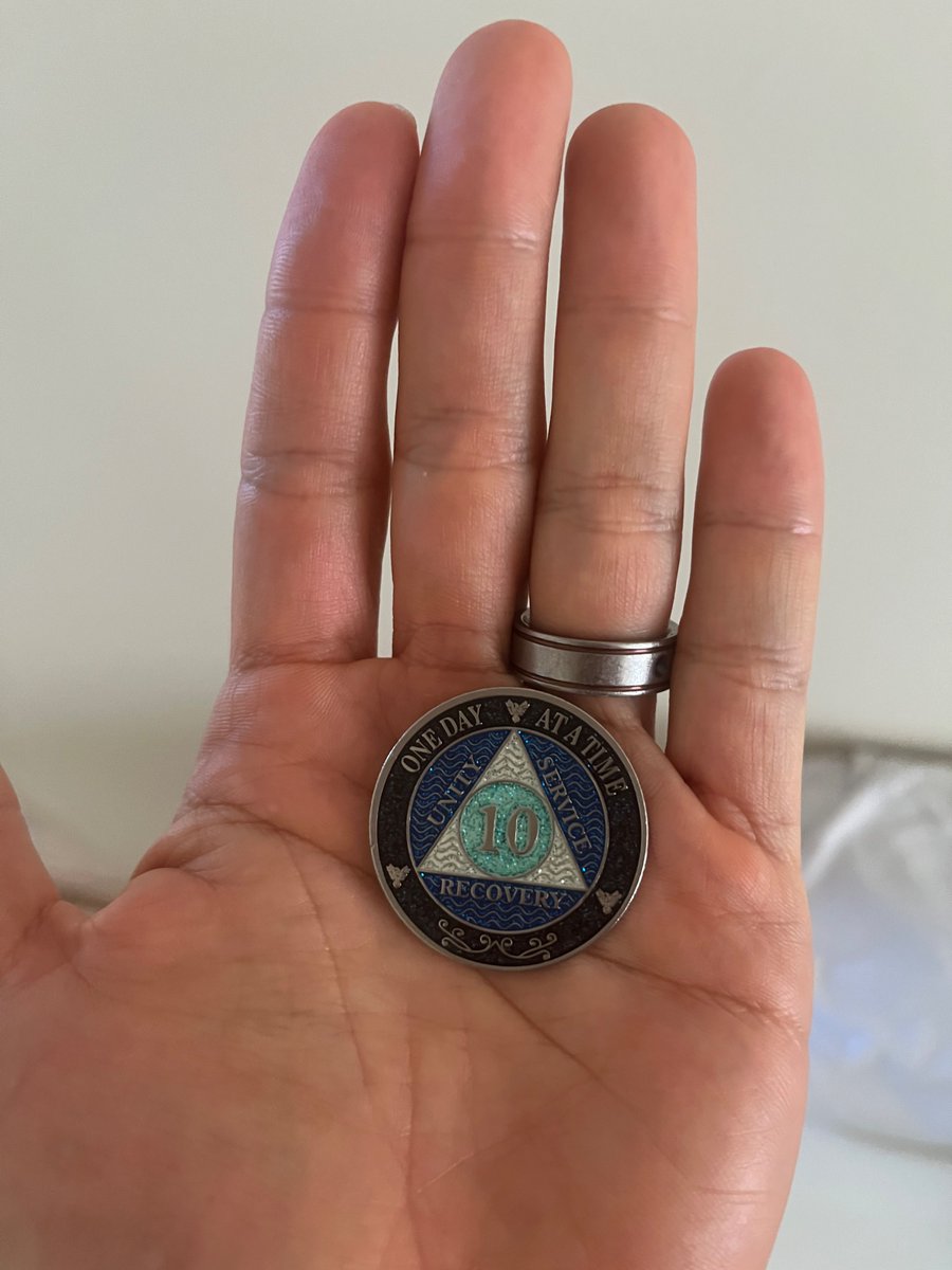 Celebrating 10 years today! #onedayatatime #RecoveryPosse