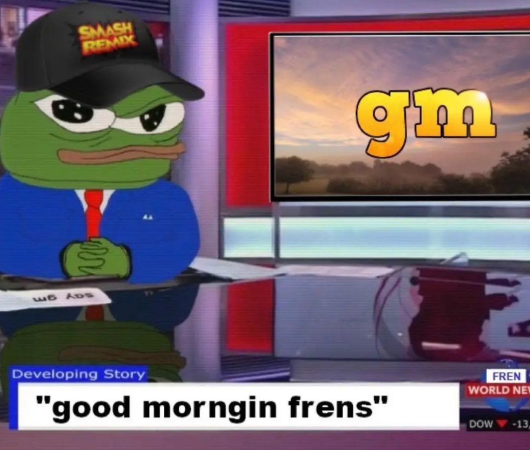 RealPepeDurham's tweet photo. gm frens https://t.co/dan8WhjBcm