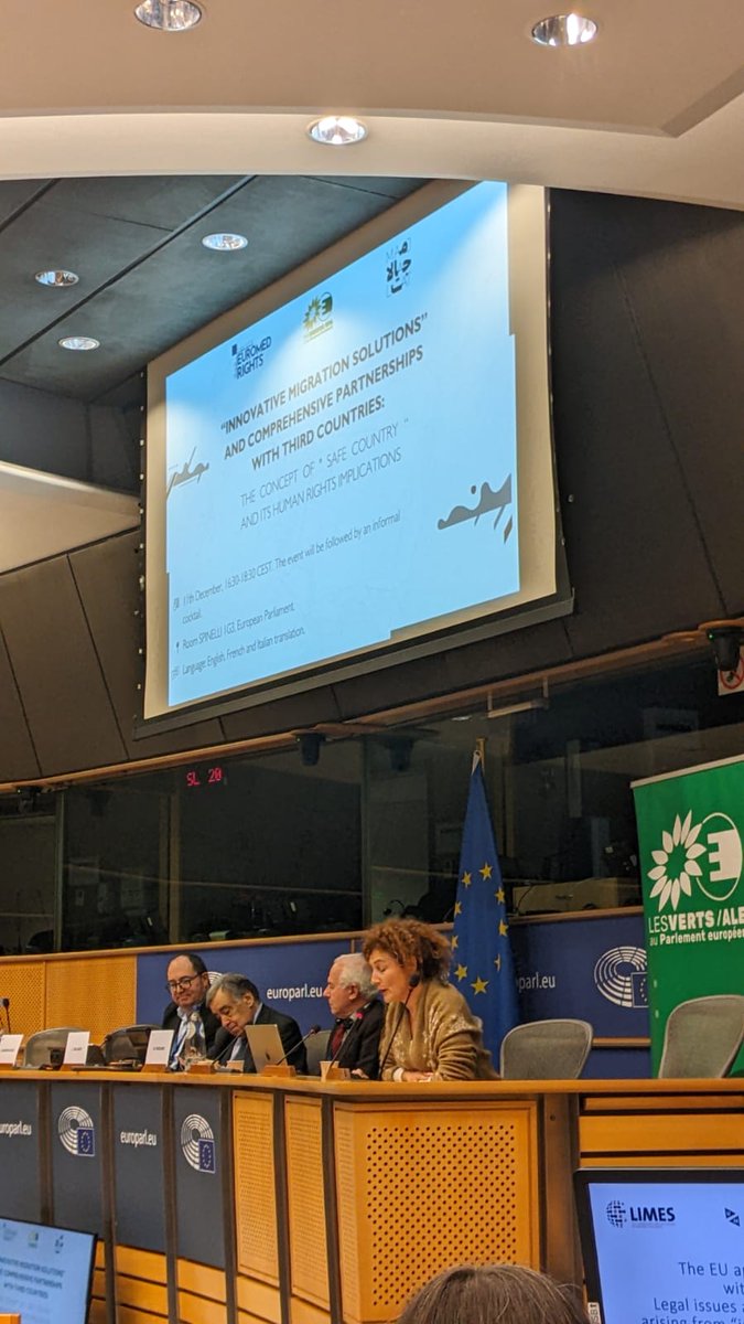Happening now at the European Parliament.

Event on " Innovative migration solutions " and comprehensive partnerships with third countries, organised by <a href="/EuroMedRights/">EuroMed Rights</a> &amp; <a href="/GreensEFA/">Greens/EFA in the EU Parliament 🌍</a>