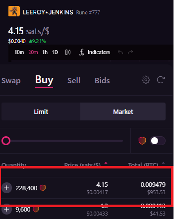 This is Rune 777.

Someone listed 228,400 Leeroy for 953 dollars

Did you know on RunePro you can directly create a counter offer on such rune listings without giving up custody?