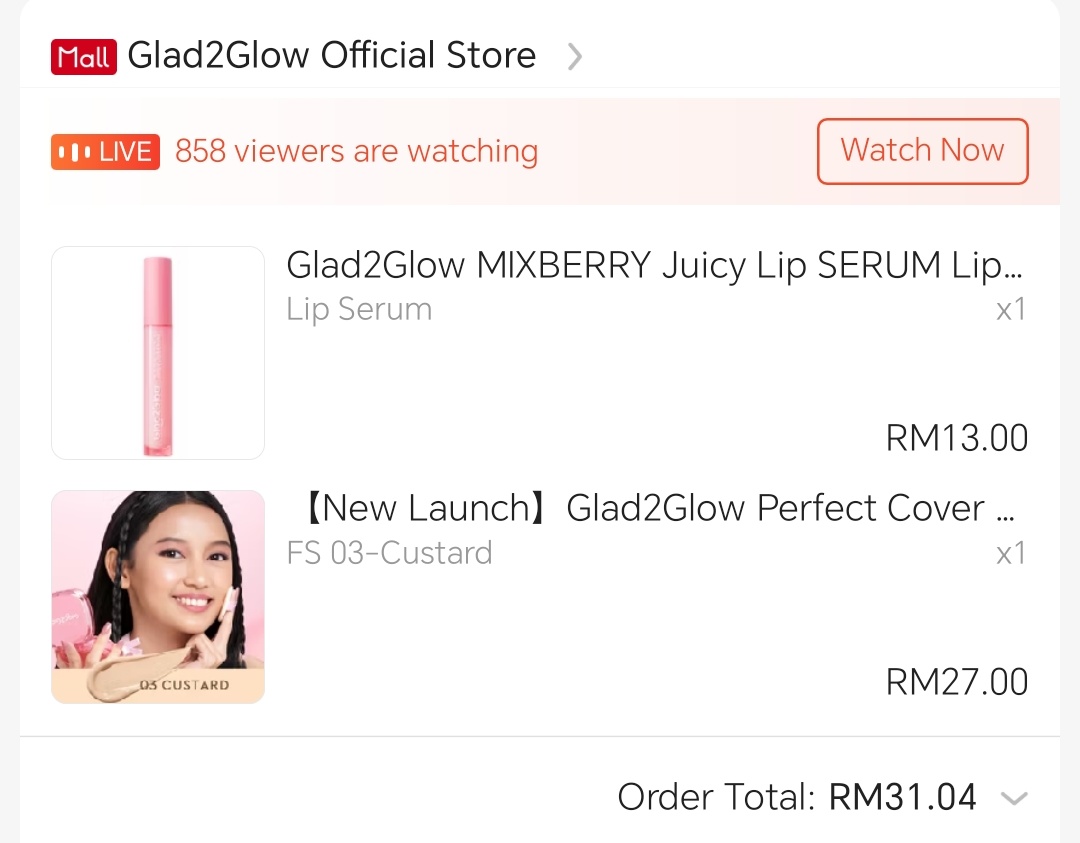Done beli RM31 siap dapat lip serum hahahaha