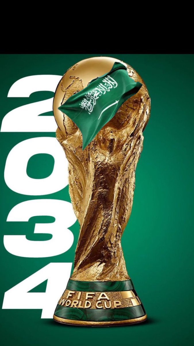 الف مبروك استضافة المملكة العربية السعوديه لكأس العالم 2034 

 فصل جديد من التاريخ الرياضي 🇸🇦 
بقيادة ملكنا وولي عهده حفظهم الله
#كاس_العالم_2034
 #كاس_العالم_2034