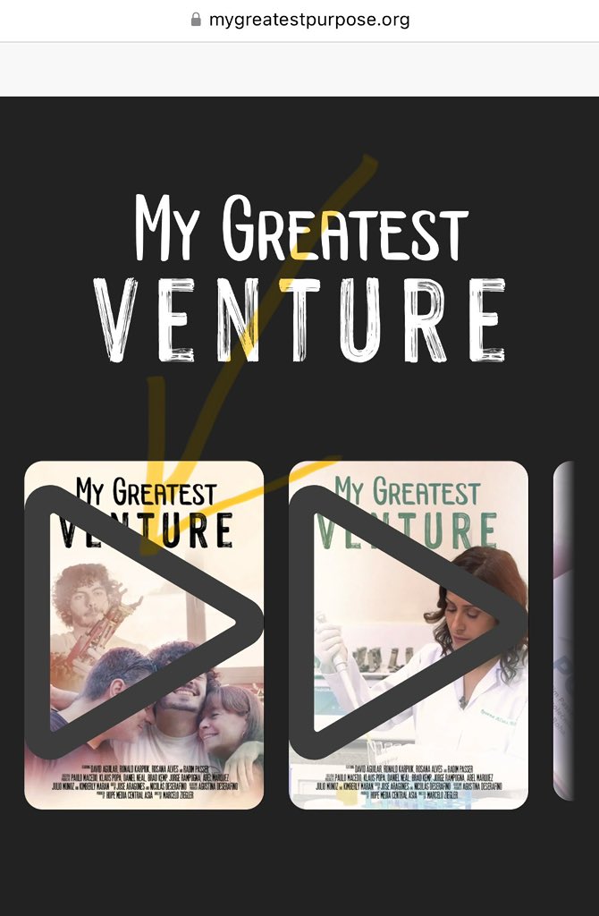 Highly recommend! I’m taking part in this documentary. <a href="/handsolooficial/">Hand Solo</a> <a href="/AguilarFerran/">Ferran Aguilar</a> 

mygreatestpurpose.org/home