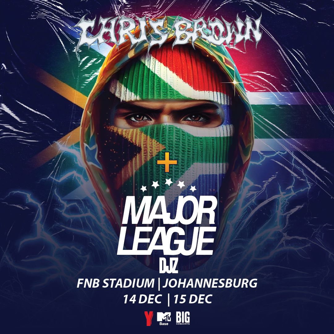 🎤JUST ANNOUNCED!🎤
<a href="/MAJORLEAGUEDJZ/">MAJOR LEAGUE DJZ</a> is joining <a href="/chrisbrown/">Chris Brown</a> THIS WEEKEND at FNB Stadium for an epic night of music and magic! 🔥 Who’s ready to vibe? Drop a 🔥 and tag your crew!

FOR REALZ get ready for Chris Brown’s global hits and Major League Djz’s Amapiano beats—keeping you