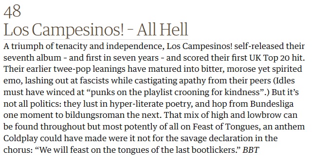 Forte Distribution (@fortedistro) on Twitter photo New Los Campesinos! album "All Hell" is No.48 in <a href="/guardianmusic/">Guardian music</a> Best Albums of 2024!!
2LP/CD out now!
<a href="/LosCampesinos/">Los Campesinos!</a> #NewMusic2024 #AOTY2024 #indierock #indiepop #emo #vinylrecords #cd New Los Campesinos! album "All Hell" is No.48 in <a href="/guardianmusic/">Guardian music</a> Best Albums of 2024!!
2LP/CD out now!
<a href="/LosCampesinos/">Los Campesinos!</a> #NewMusic2024 #AOTY2024 #indierock #indiepop #emo #vinylrecords #cd