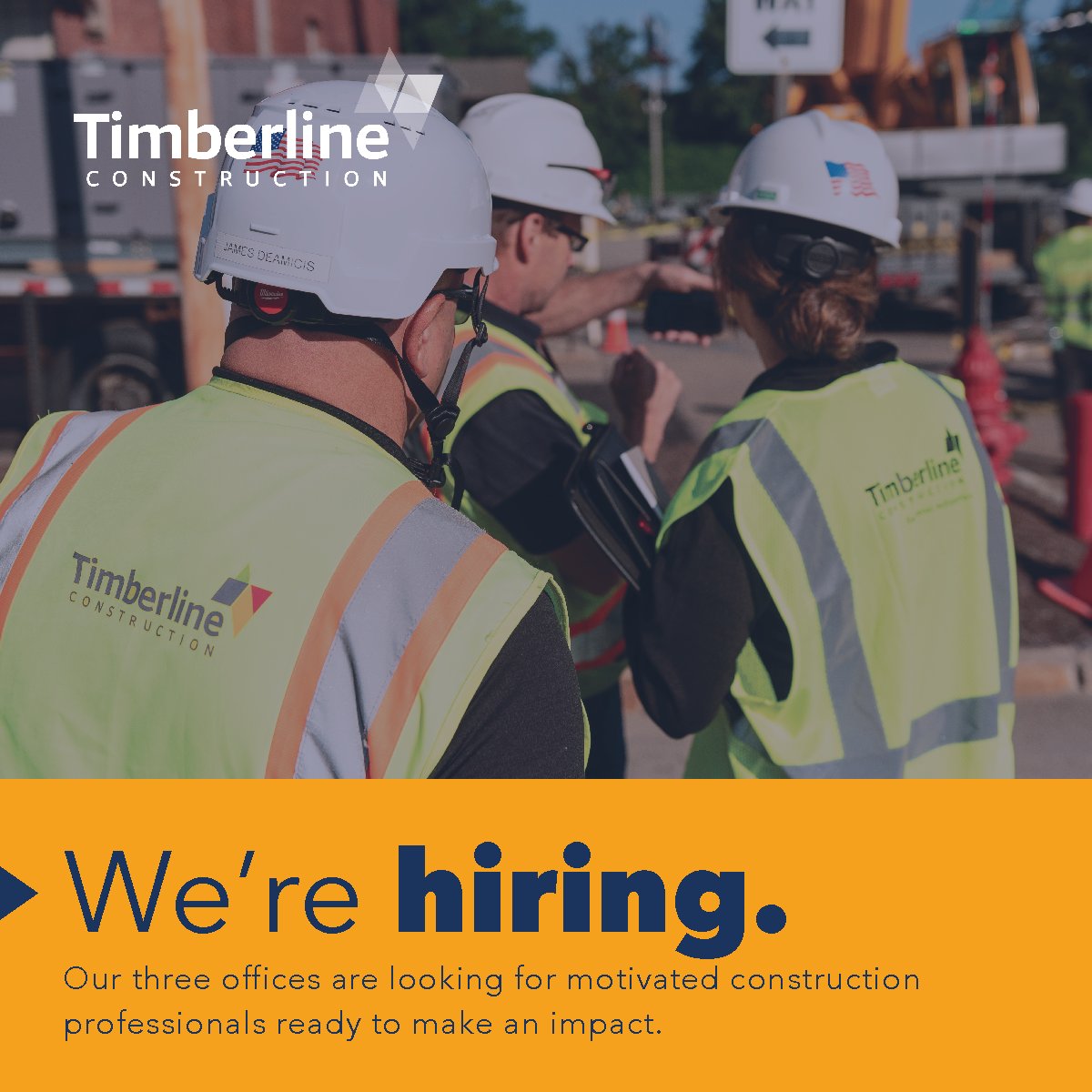 Looking for your next career move? Timberline Construction is hiring for roles in project management, field supervision, estimating and marketing at our offices in Canton, Merrimack and Worcester. Explore open positions and apply today at the link below. 
bit.ly/44xTBBo