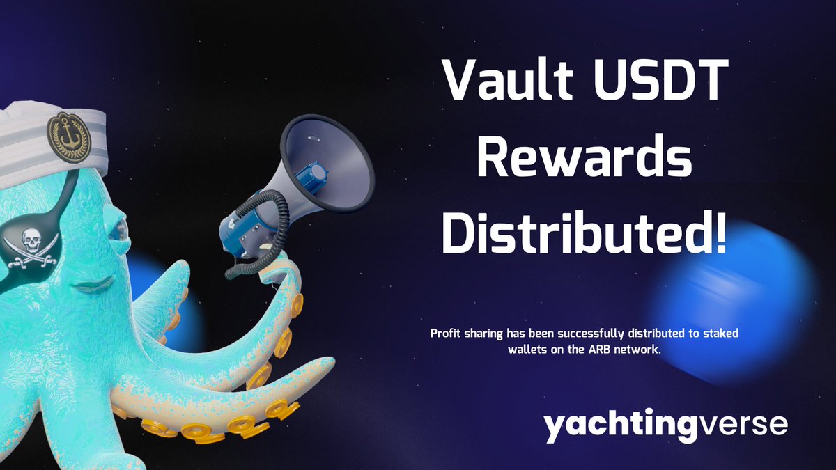 🎉 Vault USDT Rewards Distributed! 💰
We're excited to announce that profit sharing has been successfully sent to staked wallets on the ARB network. Thank you for being a valued part of our journey!

🔗 Check the transaction details here: arbiscan.io/tx/0x45654809a…