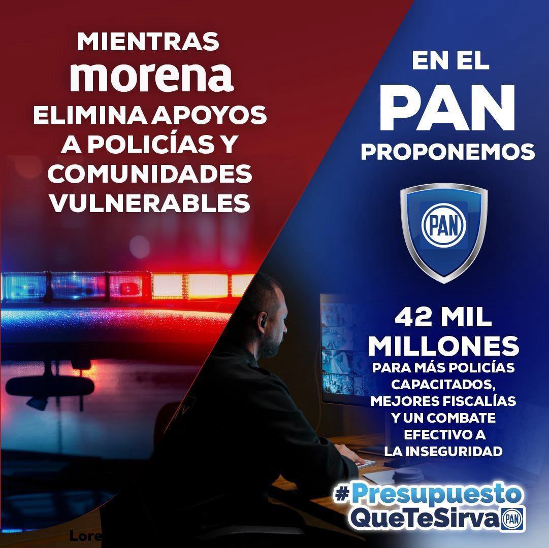 Proponemos un #PresupuestoQueTeSirva y que trabaje por tu seguridad y la de tu familia.