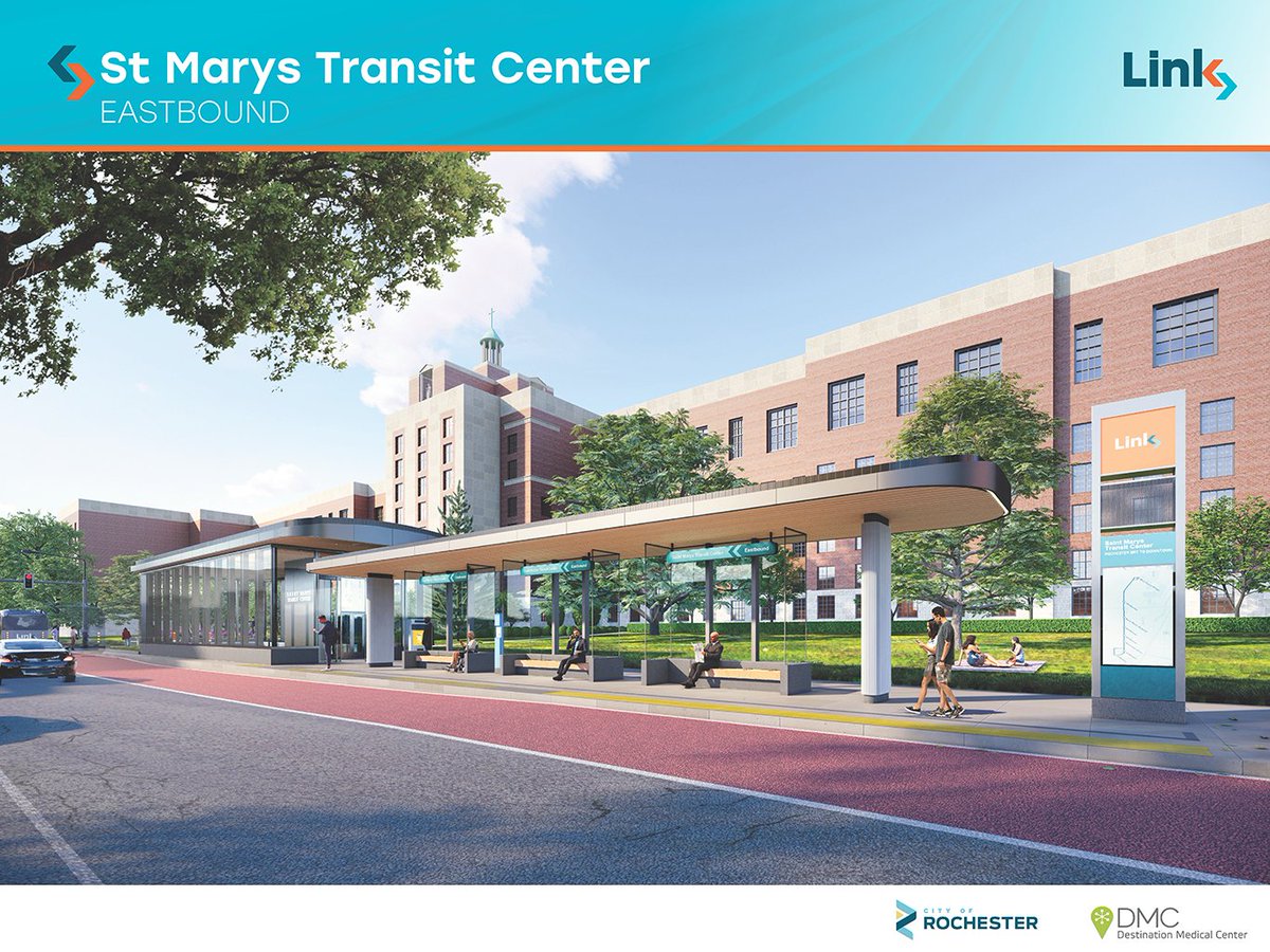 Bus Rapid Transit, or BRT, is arriving in downtown Rochester in 2026! The new Link transit system will aim to deliver a better way to get around downtown to commuters, residents and visitors alike. Read more in our latest blog post: dmc.mn/rochester-are-… #rochmn #dmcmn