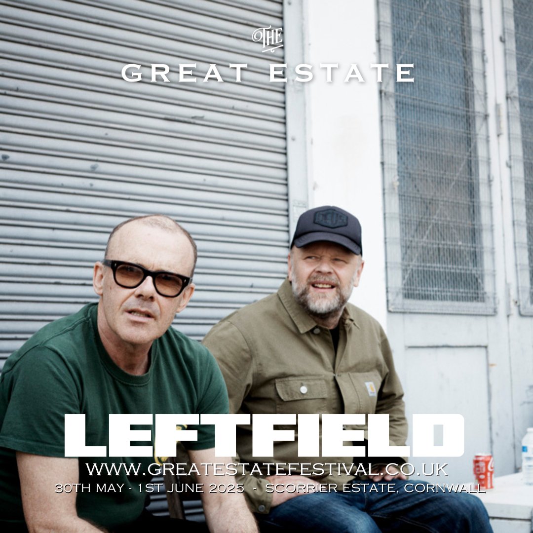 Leftfield (@leftfield) on Twitter photo We are pleased to announce that we return to Cornwall to headline <a href="/GreatEstateFest/">The Great Estate</a> on 1st June 2025. Tix are available now - greatestatefestival.co.uk/tickets/ #onlyatthegreatestate We are pleased to announce that we return to Cornwall to headline <a href="/GreatEstateFest/">The Great Estate</a> on 1st June 2025. Tix are available now - greatestatefestival.co.uk/tickets/ #onlyatthegreatestate