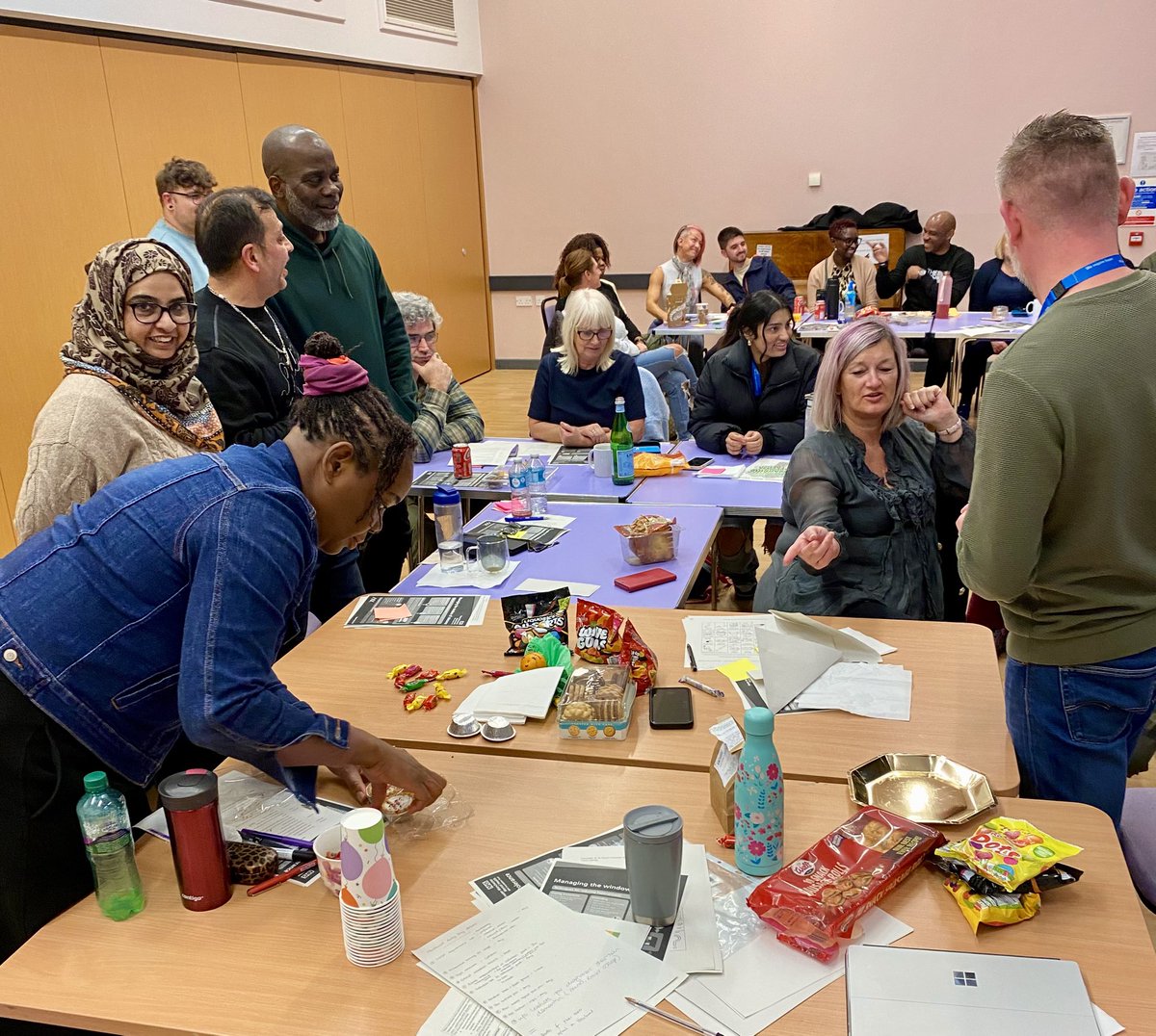 anncollins70's tweet photo. Third and final away day for #TeamWoodlands @GMMH_NHS &amp; this time Hazelwood Ward! What a good day &amp; what a fantastic team!! Some interesting team building exercises courtesy of @RuthWatsonPsy 😝👌 https://t.co/Ccz25ClQI8