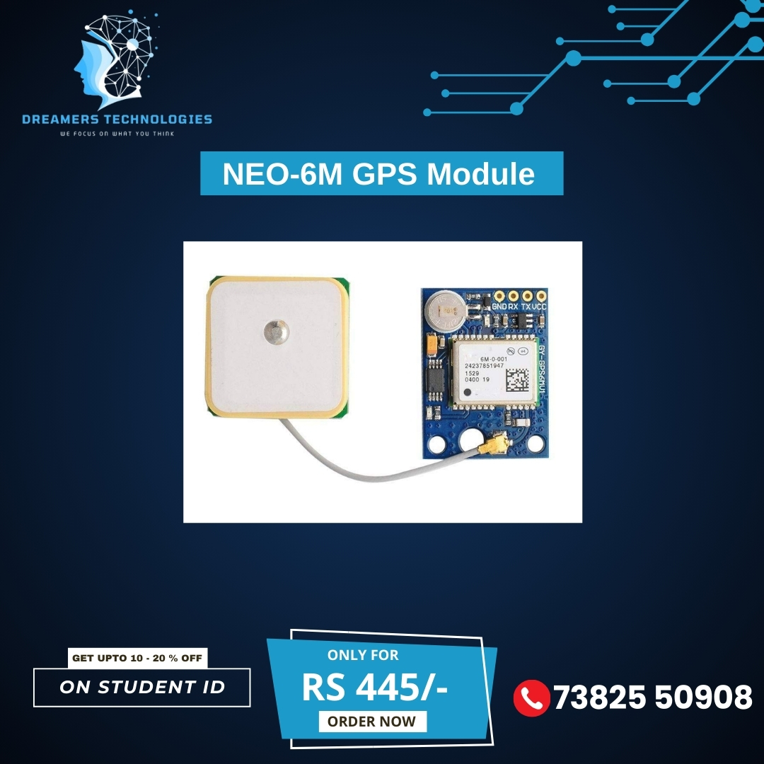 TechByDreamers's tweet image. High-Quality GPS Modules – Starting at ₹445
Upgrade your tech projects with top GPS modules!
ATGM336H: ₹1127
NEO-6M: ₹1949
NEO-M8N: ₹1709
NEO-6M : ₹445
Perfect for IoT, drones, &amp;amp; robotics. student discounts are available!
#GPSModule #IoTDevices #TechAccessories #Robotics