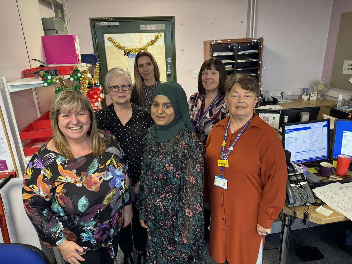 nshilv's tweet photo. The gynaecology secretaries invited us to judge a Christmas ‘bake off’ today - I think the gingerbread house did it for me - so cute! My colleague and I nibbled at the chimney, so nowhere for Santa to go through any more, Mr Gingerbread Man will have to leave the door unlocked https://t.co/CaOvYu2KcC