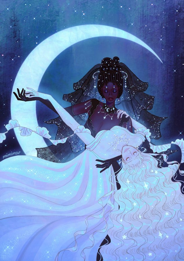 the woman who holds the moon🌌