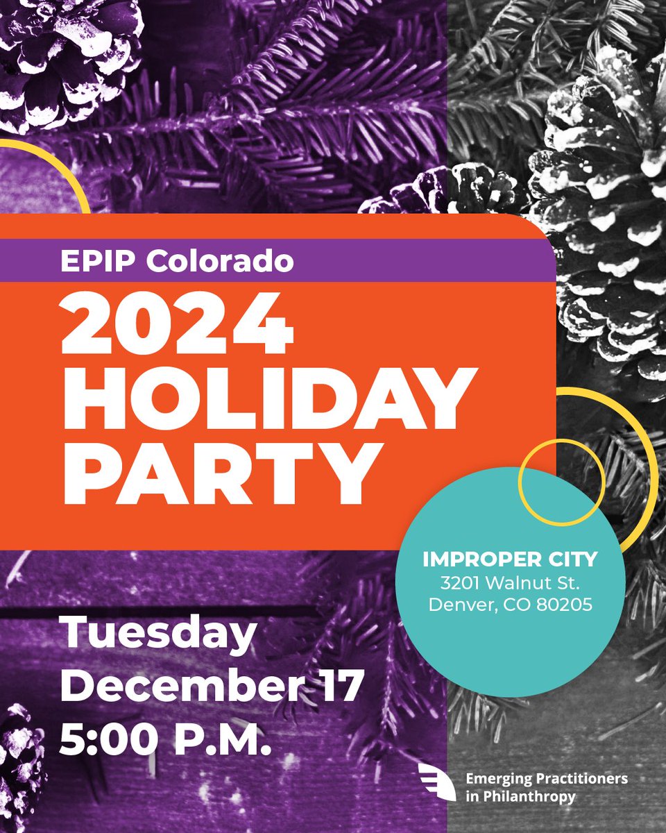 EPIP Colorado invites you to an evening of community and cheer at our 2024 holiday party! RSVP today: epip.org/epip_co_2024_h…