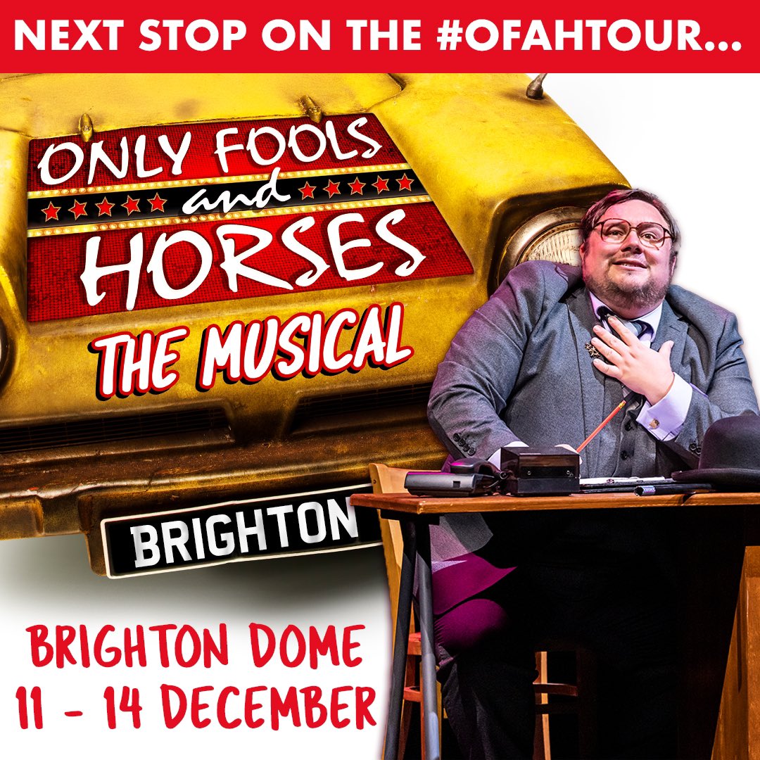 Only Fools and Horses The Musical (@ofahmusical) on Twitter photo Brighton, the Trotters are rolling into town! 🚗💨 Don’t miss your favourite characters – Only Fools and Horses The Musical is coming to <a href="/brightdome/">Brighton Dome</a> TONIGHT! 🎭
📅 Wednesday 11 December – Saturday 14 December
🎟️ Grab your tickets now and join us for a proper lovely jubbly time! Brighton, the Trotters are rolling into town! 🚗💨 Don’t miss your favourite characters – Only Fools and Horses The Musical is coming to <a href="/brightdome/">Brighton Dome</a> TONIGHT! 🎭
📅 Wednesday 11 December – Saturday 14 December
🎟️ Grab your tickets now and join us for a proper lovely jubbly time!