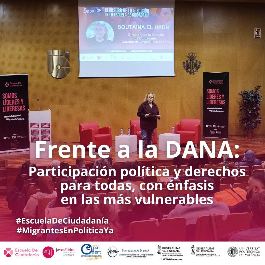 UN CICLO LLENO DE APRENDIZAJES ❤️

Desde #València, clausuramos la 5ta edición de la #EscuelaDeCiudadanía, un espacio que en estos años ha formado a más de 200 líderes y lideresas migrantes de 40+ nacionalidades. Reflexionamos juntos sobre su impacto y futuro.

HILO 🧵