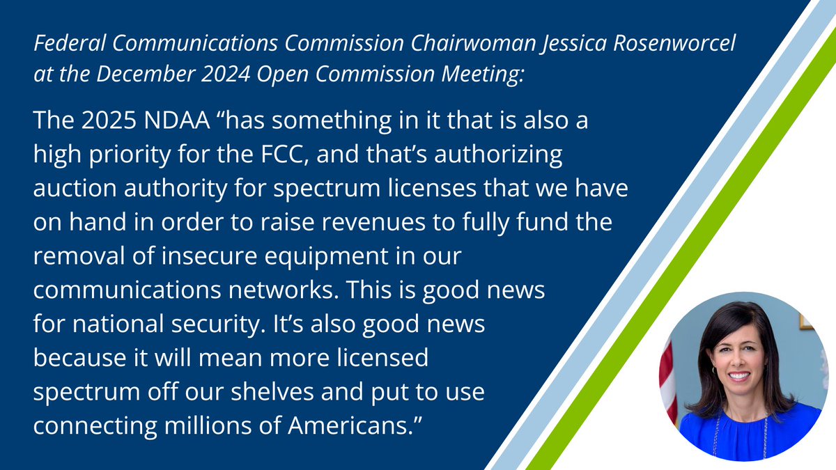 CCAmobile's tweet image. #RipAndReplace is &quot;good news for national security,&quot; says @JRosenworcelFCC at the December @FCC Open Commission Meeting: 👏youtube.com/watch?v=jE9Jcn…