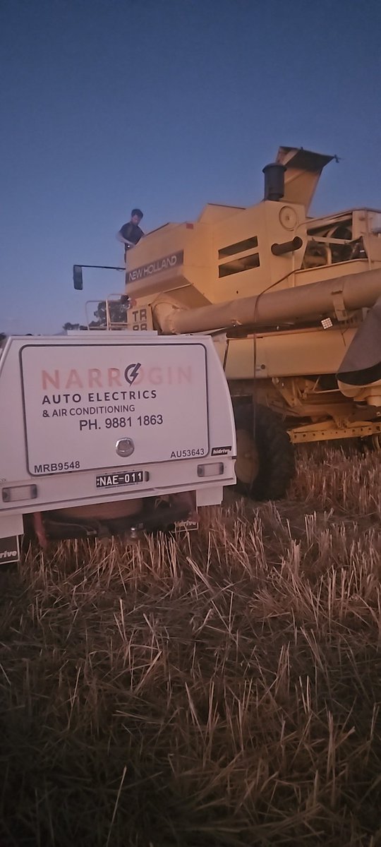 MerinoSi's tweet photo. #whatalegend it's almost 8pm, and the auto sparky who was going to be here tomorrow morning has shown up to fix the air-con. If you are around the Narrogin area, you can count on Peter. https://t.co/iNJ5l4Ifdb