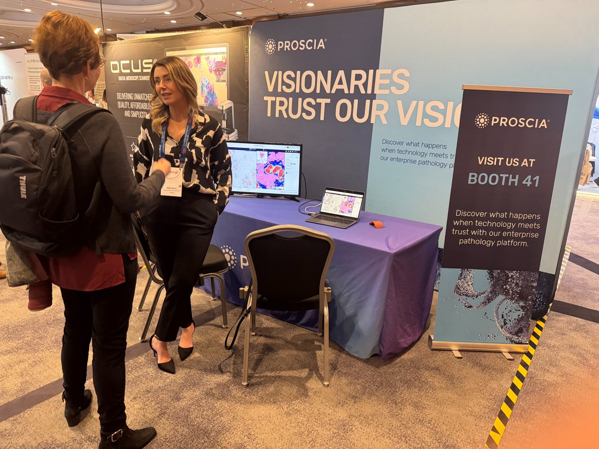 Proscia's tweet photo. We can't believe how many of you have already come to see why 14 of the top 20 pharmas and major diagnostic laboratories rely on our AI-enabled Concentriq platform here at exhibit 41. 👀

Will you be next?

#DigiPathLondon https://t.co/2WOAe3F2o5