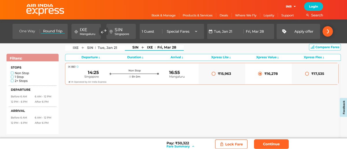 MangaloreanFlyer | #FlyFromIXE (@mangaloreanflyr) on Twitter photo #FlyFromIXE: Effective January 21, 2025, fly twice weekly between #Mangaluru and #Singapore with <a href="/AirIndiaX/">Air India Express</a>!
The flight will be operated on Tuesdays & Fridays. Seems like AIX is doing a major expansion here (after DEL & PNQ flights)
Bookings are open, happy flying!
<a href="/mlrairport/">Mangaluru Airport</a> #FlyFromIXE: Effective January 21, 2025, fly twice weekly between #Mangaluru and #Singapore with <a href="/AirIndiaX/">Air India Express</a>!
The flight will be operated on Tuesdays & Fridays. Seems like AIX is doing a major expansion here (after DEL & PNQ flights)
Bookings are open, happy flying!
<a href="/mlrairport/">Mangaluru Airport</a>