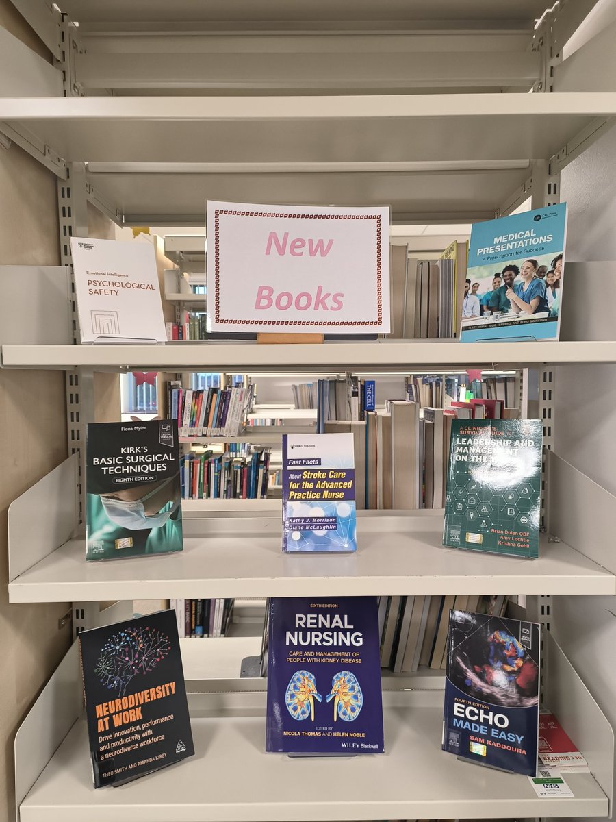 We have some new books in the library. <a href="/WUTHstaff/">WUTH Staff</a> Did you know you can borrow up to 12 books at a time with your card?