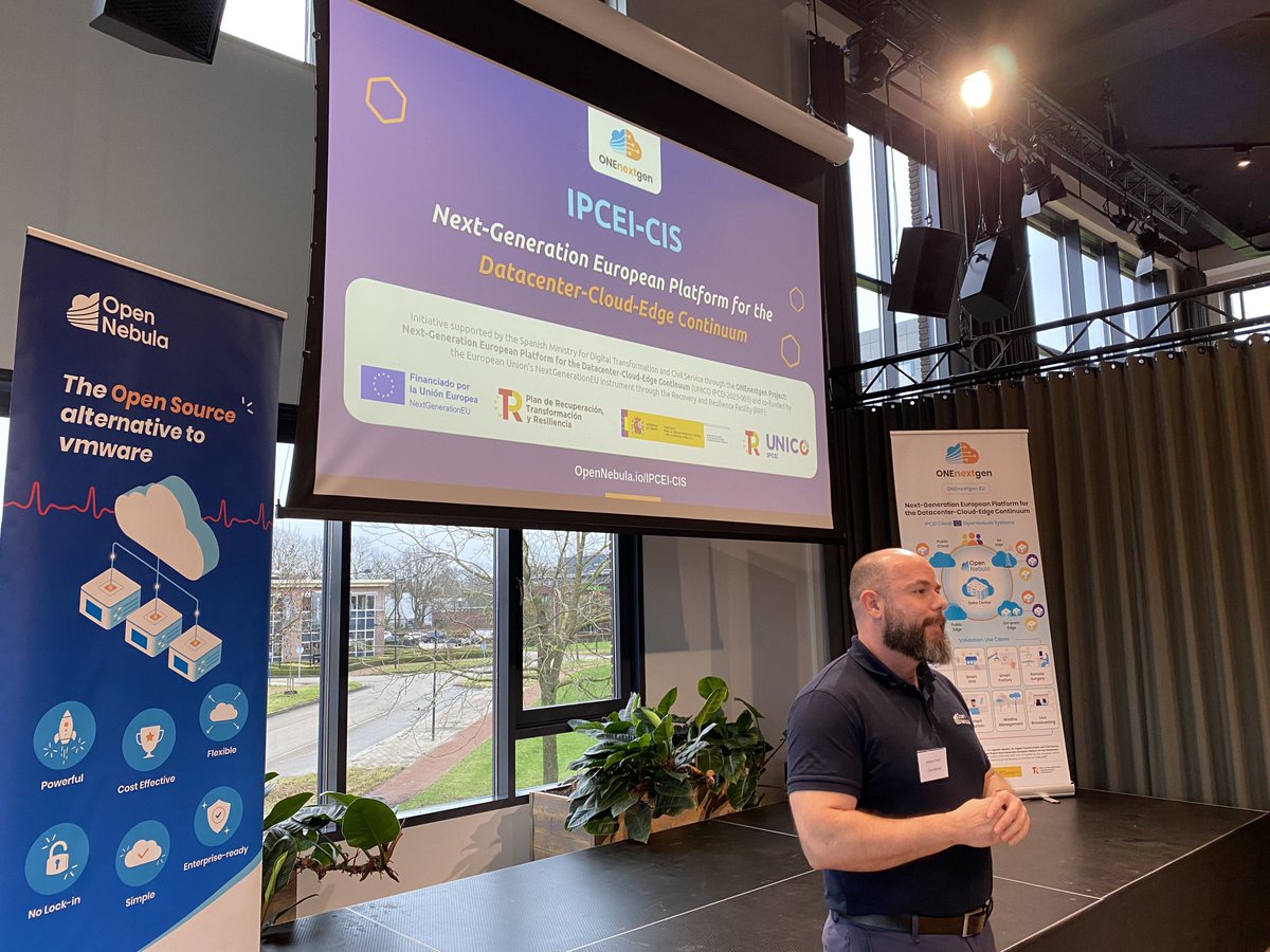 opennebula's tweet photo. We hosted an insightful TechDay in Ede, showcasing OpenNebula as a powerful, vendor-neutral VMware alternative.

It was a success! Stay tuned for our recap blog and more TechDays in 2025 🚀

#OpenNebula #TechDayEde #VMwareAlternative #IPCEICIS #ONEnextgen #8ra https://t.co/GmSWP0HbRz
