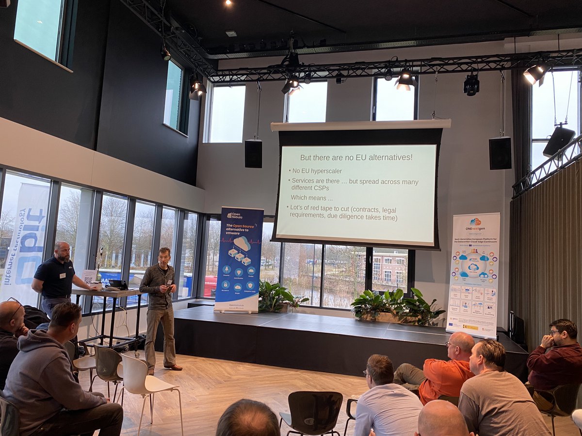 opennebula's tweet photo. We hosted an insightful TechDay in Ede, showcasing OpenNebula as a powerful, vendor-neutral VMware alternative.

It was a success! Stay tuned for our recap blog and more TechDays in 2025 🚀

#OpenNebula #TechDayEde #VMwareAlternative #IPCEICIS #ONEnextgen #8ra https://t.co/GmSWP0HbRz
