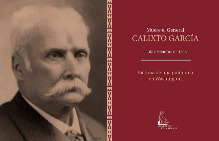 🖤El 11/12/1898 falleció en Estados Unidos, víctima de una pulmonía, el Mayor General Calixto García Íñiguez, quien participó en las 3 guerras por la independencia de Cuba contra el colonialismo español. El “León Holguinero” sobresalió por su sólida formación militar autodidacta.