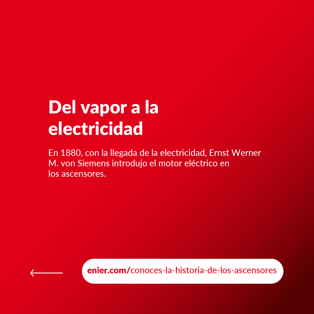 ¿Sabías que su origen se remonta hace más de 2.000 años? ¿O que fue Elisha Otis el que instaló el primer ascensor en un bloque de pisos? Lee el artículo➡️ enier.com/conoces-la-his… 

#ascensor #Enier #ascensores #historiasascensores #accesibilidad #Enier #ascensorunifamiliar