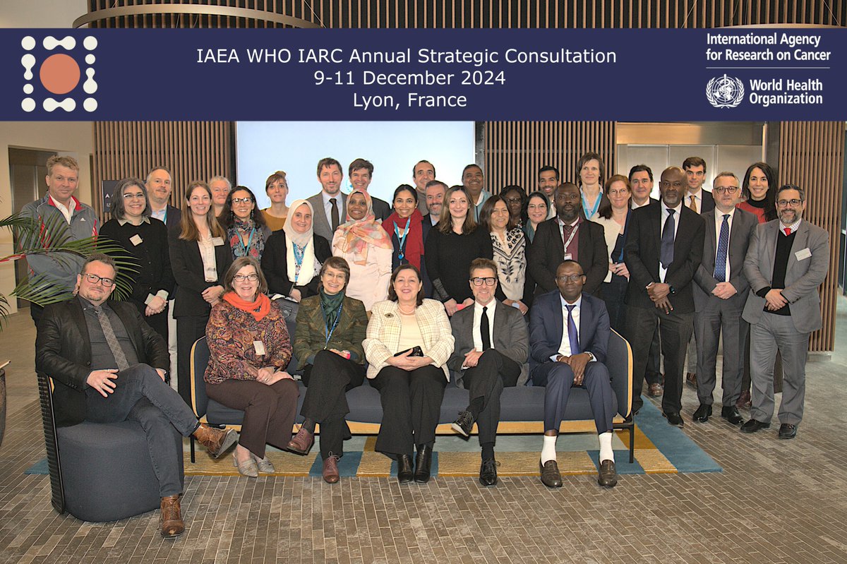 IARCWHO's tweet photo. IARC welcomes our colleagues from the @iaeaorg &amp; @WHO to discuss progress made &amp; how to build upon this foundation – creating a wider network of partners to increase our impact for people and communities at country level. https://t.co/yJhV2iX3ca