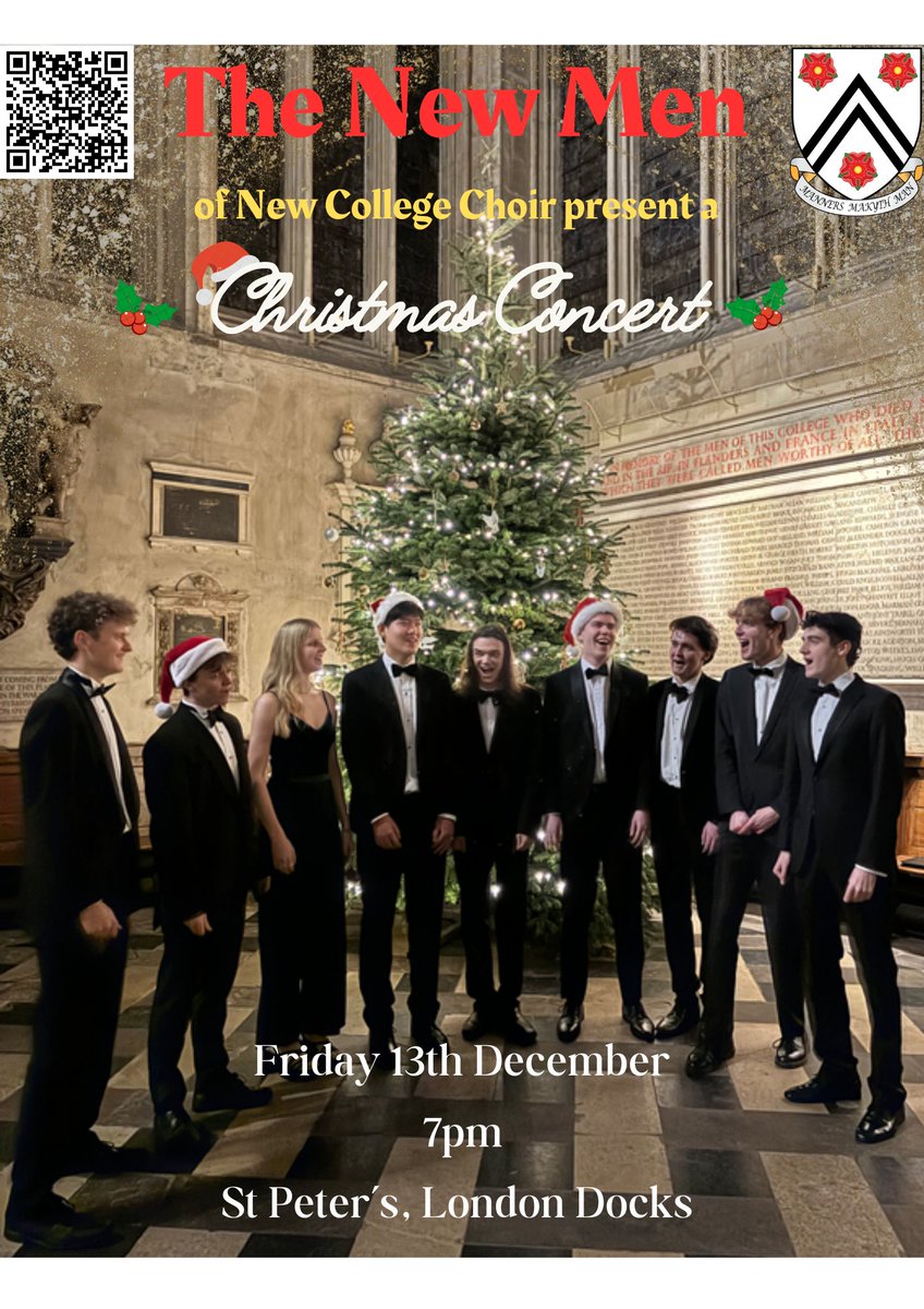 Come along to the New Men's Christmas Concert! A lively programme of Christmas music situated in the beautiful St Peter's, London Docks. Expect a joyful mix of traditional carols and new arrangements, performed with the New Men's signature style and verve

ticketsource.co.uk/the-new-men/ne…
