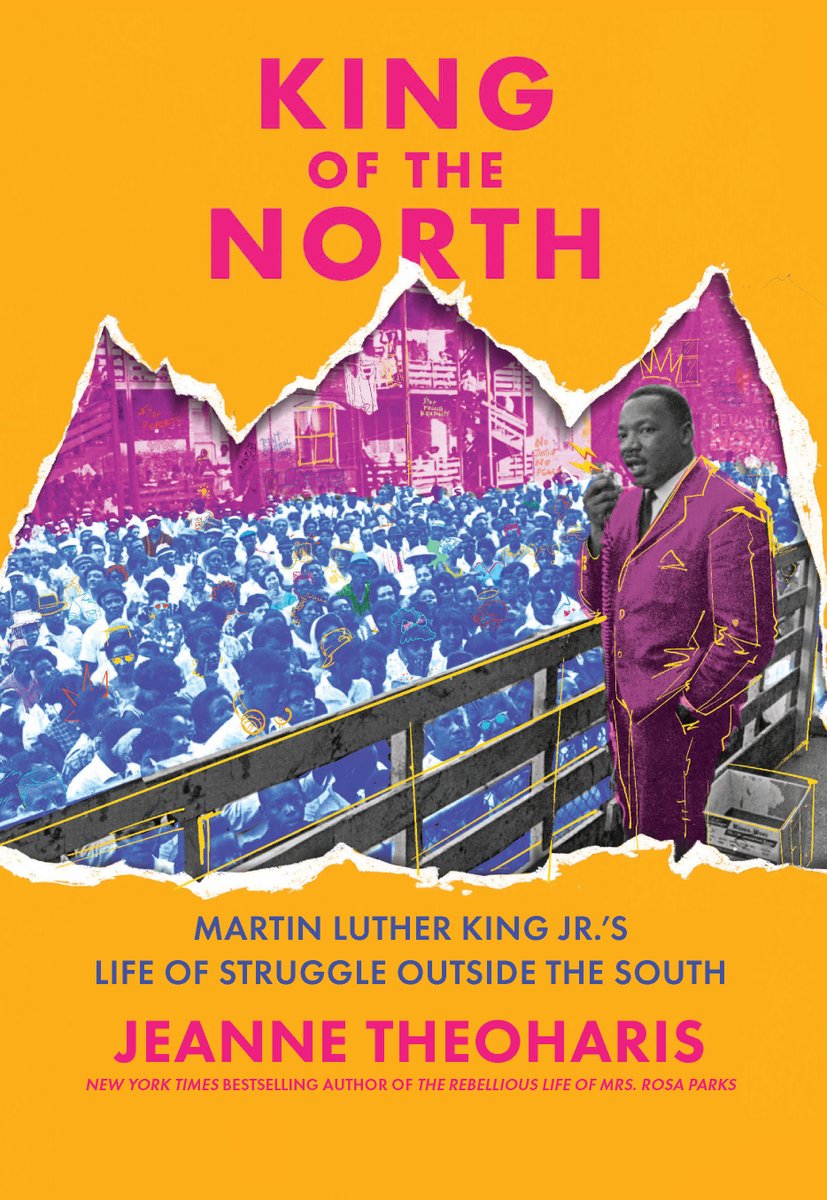 I am so excited to share the cover for King of the North: Martin Luther King Jr.'s Life of Struggle Outside the South coming out March 25!  It charts his long challenge to Northern segregation from grad school onward alongside his political partner Coretta Scott King.