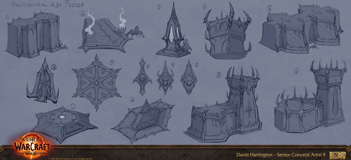 World of Warcraft Concepts by David Harrington - Gallery update and Details : https://t.co/TxhHuG4J69 