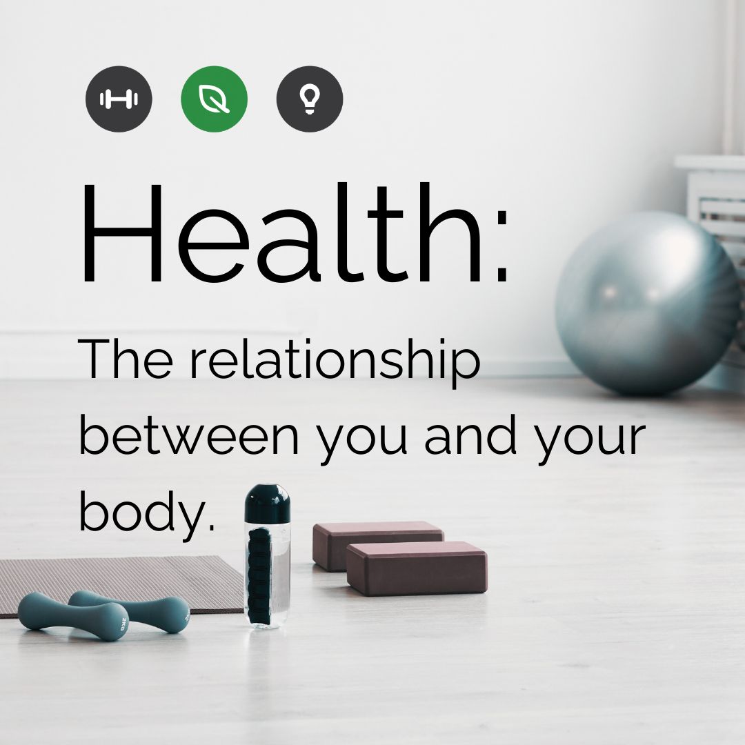 💚 Health = the relationship with your body. What will you do today to nurture that? #HealthIsWealth #GreenGymGroup