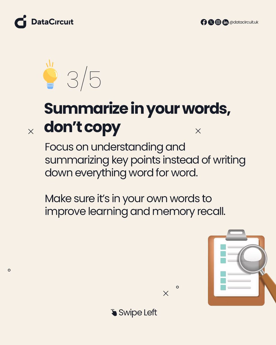 DatacircuitUK's tweet image. 👉 Which tip will you try first?

Don&apos;t forget to retweet!

#onlinecourses #notetakingtips