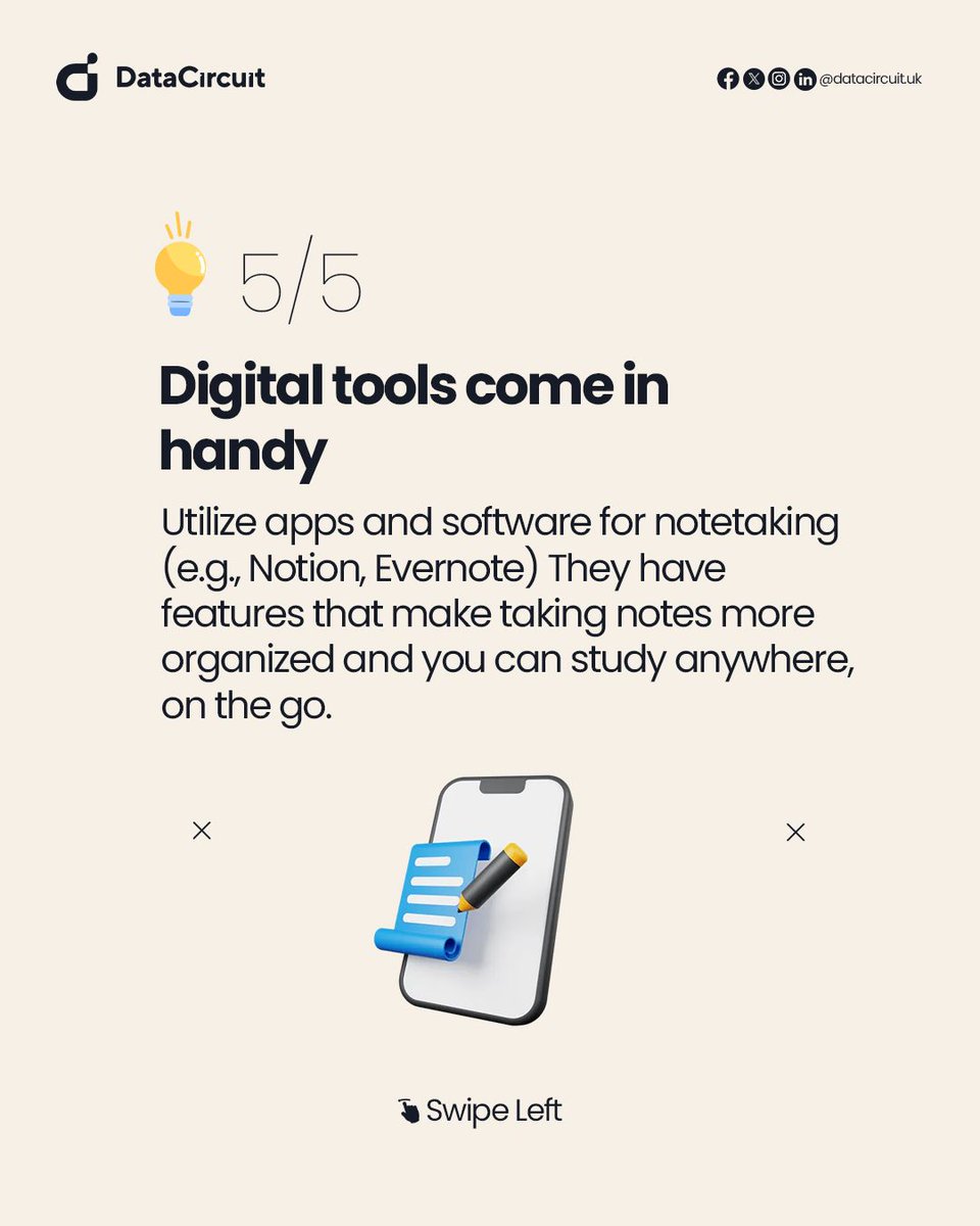 DatacircuitUK's tweet image. 👉 Which tip will you try first?

Don&apos;t forget to retweet!

#onlinecourses #notetakingtips