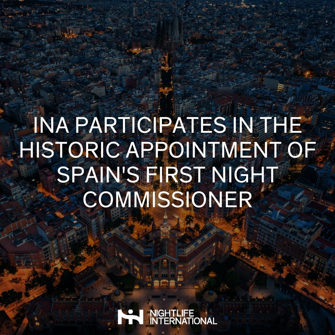 ✨ Barcelona makes nightlife history! ✨ The first Spanish city to appoint a Night Commissioner, joining nearly 100 cities globally.

INA proudly contributed to this milestone, promoting balanced, thriving nightlife and urban innovation. 🏙️🎶
ow.ly/IMpL50UoVgg
