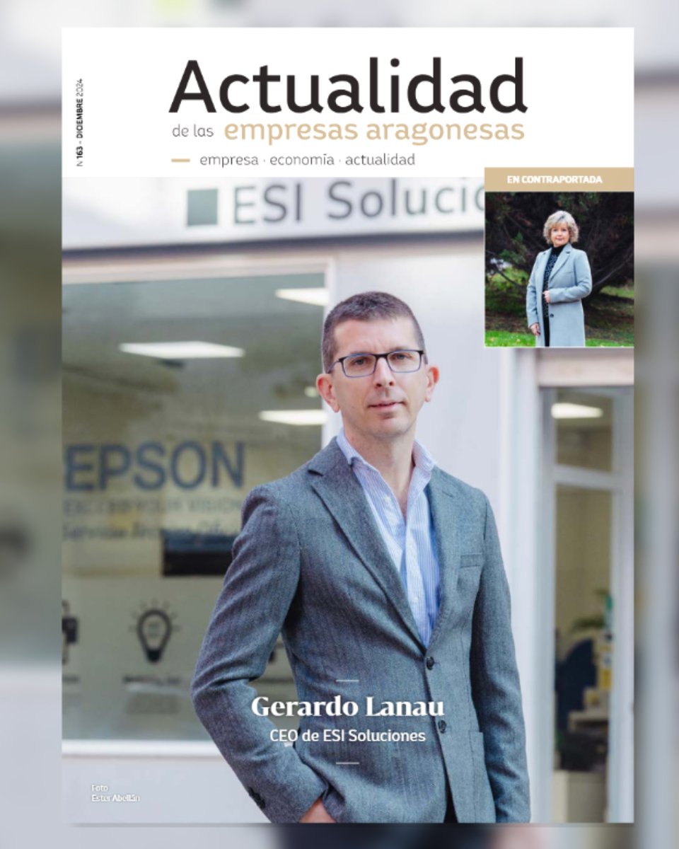 Gerardo Lanau es portada de la Revista Actualidad en diciembre 📸

Nuestro CEO, fue entrevistado por este medio para conocer un poco más el trabajo que podemos ofrecer a las empresas que confían en nuestros servicios.

🔎 esisoluciones.es
📱 976300140
