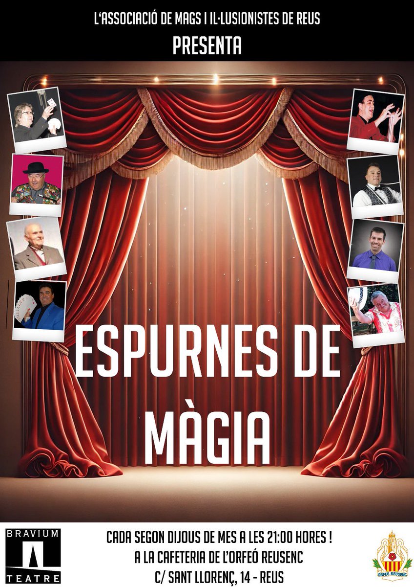 Els Mags han volgut recuperar les trobades que es feien al bar del Bravium.
Ho fan cada segon dijous de cada mes de 21.00 a 22.00h