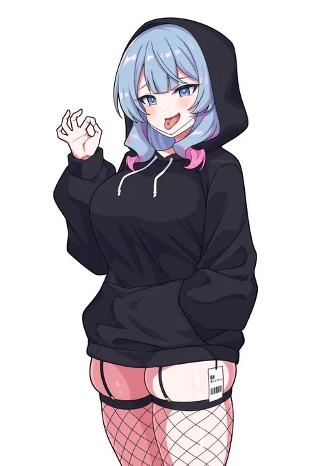 #今年も残りわずかなので今年一番伸びた絵を貼るラビホ初音ミクさん(ボンレスハムの姿) 