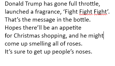 AnnaQuarendon's tweet photo. #Quangleverse #Poetry #writing #words #DonaldTrump #perfume #fragrance #FightFightFight
#Marketing https://t.co/EkXgwCFATC