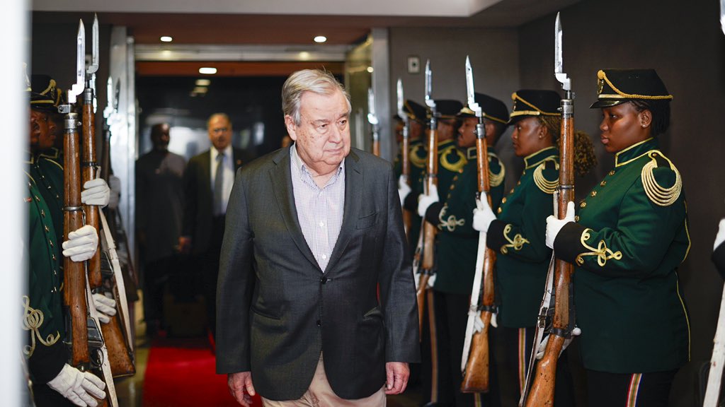 United Nations in South Africa (@uninsouthafrica) on Twitter photo The <a href="/UN/">United Nations</a> Secretary-General, <a href="/antonioguterres/">Antรณnio Guterres</a> is in South Africa for a working visit, highlighting the crucial role Africa plays in addressing global development & financing challenges. This is a pivotal moment for South Africa & the continent at large. #GlobalGoals๐ฟ๐ฆ The <a href="/UN/">United Nations</a> Secretary-General, <a href="/antonioguterres/">Antรณnio Guterres</a> is in South Africa for a working visit, highlighting the crucial role Africa plays in addressing global development & financing challenges. This is a pivotal moment for South Africa & the continent at large. #GlobalGoals๐ฟ๐ฆ