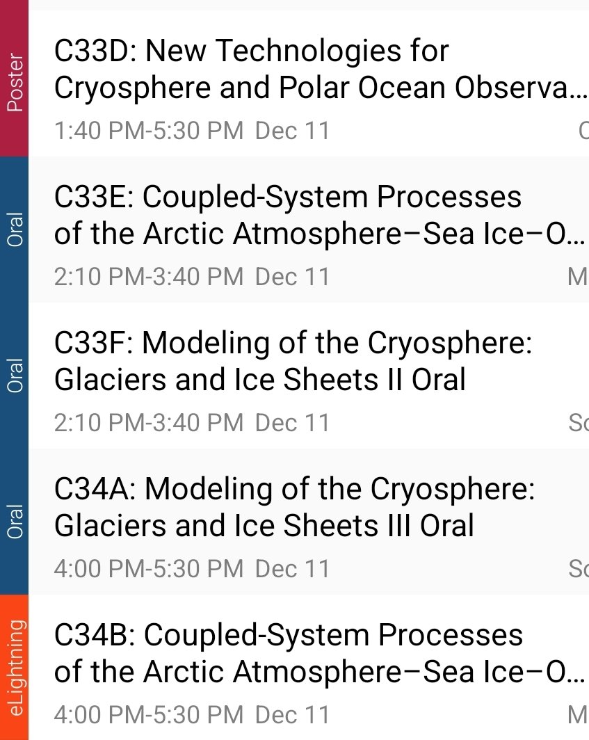 Many more great cryoaphere sessions today at #AGU24. Plus, you won't want to miss this year's Flash Freeze student competition at the Grand Hyatt 12:30 pm.