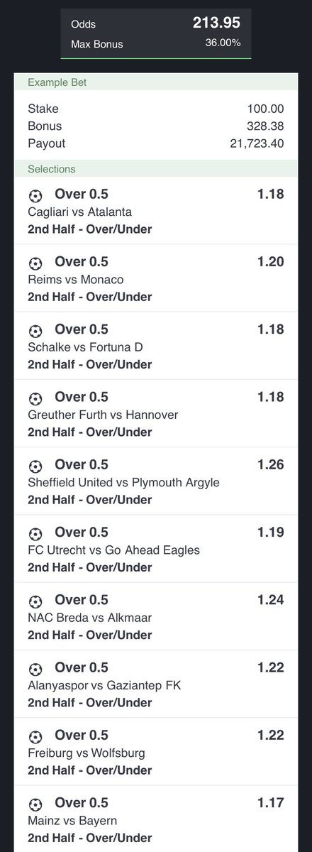 Assembly Man🤴 (@_bonty_official) on Twitter photo This option will give us millions on sportybet and I strongly believe this is the ticket 
i staked heavy and I promise to give the first 99 repost GH50/5K NGN each when paid out
It’s 200 odds and games will start from 11th-15th
Check the first comment for code 👇🏾 This option will give us millions on sportybet and I strongly believe this is the ticket 
i staked heavy and I promise to give the first 99 repost GH50/5K NGN each when paid out
It’s 200 odds and games will start from 11th-15th
Check the first comment for code 👇🏾