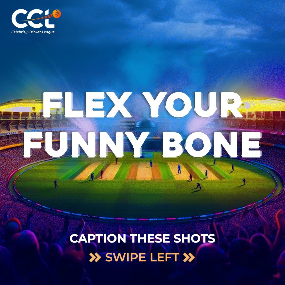 ccl's tweet photo. Bring on the laughs! Drop your funniest comment below and let the giggles begin! 😂👇
#Cclt20 #ccl2025 #celebritycricketleague #season11 #CCL https://t.co/APxQXcNaT6
