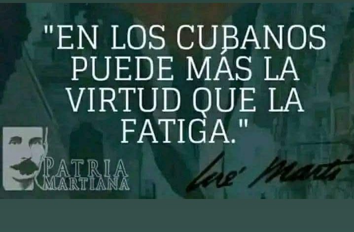 Importante sería que nadie olvidase este pensamiento martiano. Ni de aquí, ni de allá. #MartíVive #CubaViveEnSuHistoria