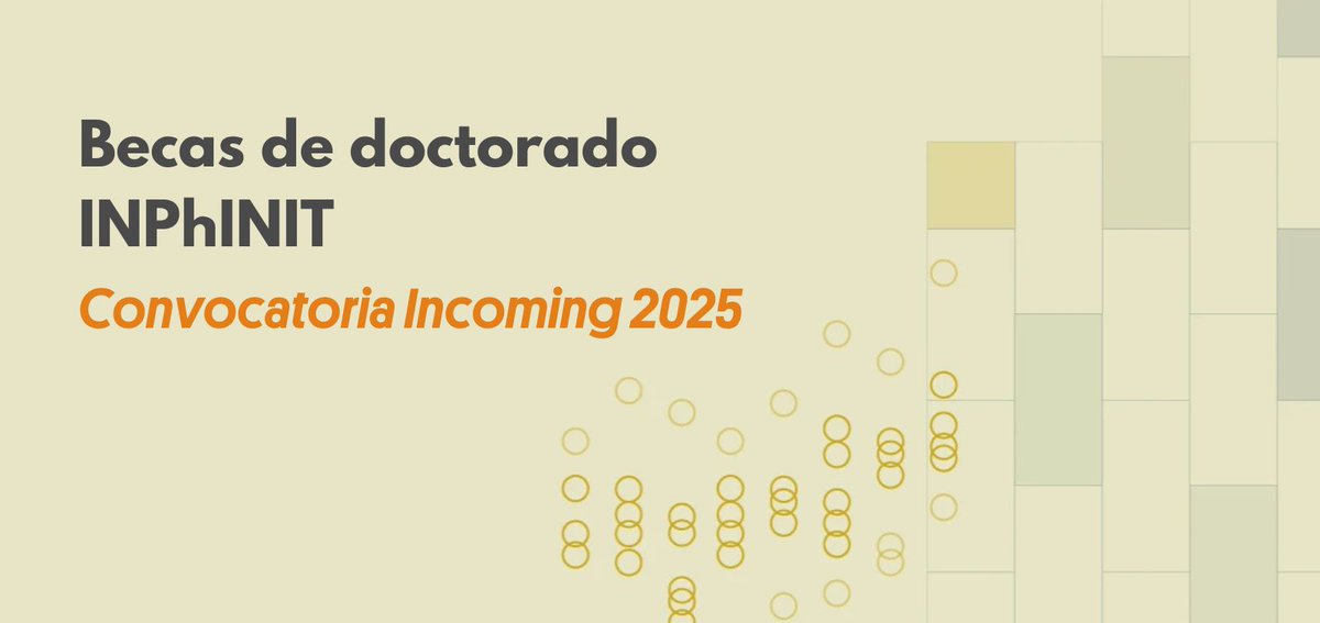 CNIC (@cnic_cardio) on Twitter photo 📢 ¡Abierta en <a href="/CNIC_CARDIO/">CNIC</a> la convocatoria de becas INPhINIT Incoming de <a href="/FundlaCaixa/">Fundación ”la Caixa”</a>!
La Fundación "la Caixa" ofrece 30 becas de #doctorado para investigadores/as en áreas #STEM. Estas #becas permiten desarrollar investigaciones en centros de excelencia en España y Portugal, 📢 ¡Abierta en <a href="/CNIC_CARDIO/">CNIC</a> la convocatoria de becas INPhINIT Incoming de <a href="/FundlaCaixa/">Fundación ”la Caixa”</a>!
La Fundación "la Caixa" ofrece 30 becas de #doctorado para investigadores/as en áreas #STEM. Estas #becas permiten desarrollar investigaciones en centros de excelencia en España y Portugal,