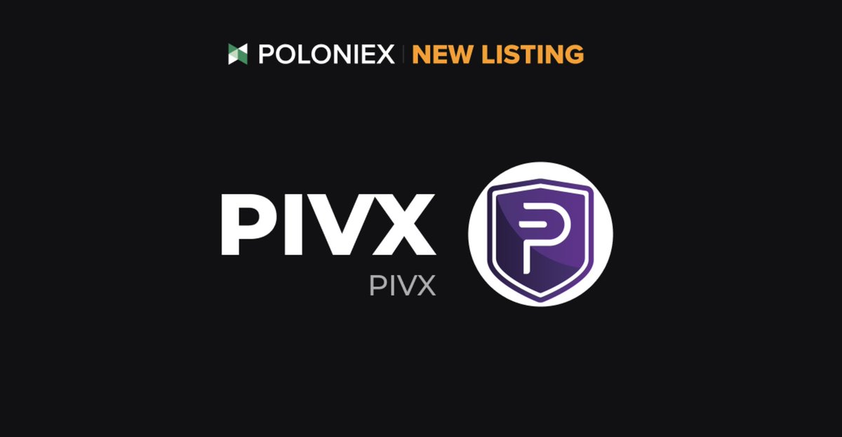 🚀 Poloniex New Listing $PIVX <a href="/_PIVX/">PIVX Official priv/acc</a> 

✅ Deposit open and Full trading: TBD

Details: support.poloniex.com/hc/en-us/artic…